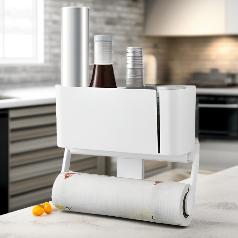 Wall-mounted Kitchen Refrigerator Organizer with Film