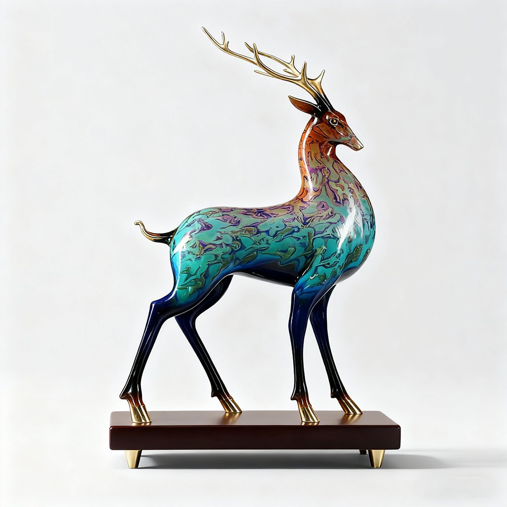 Bunte Hirschkunst-Ornamente