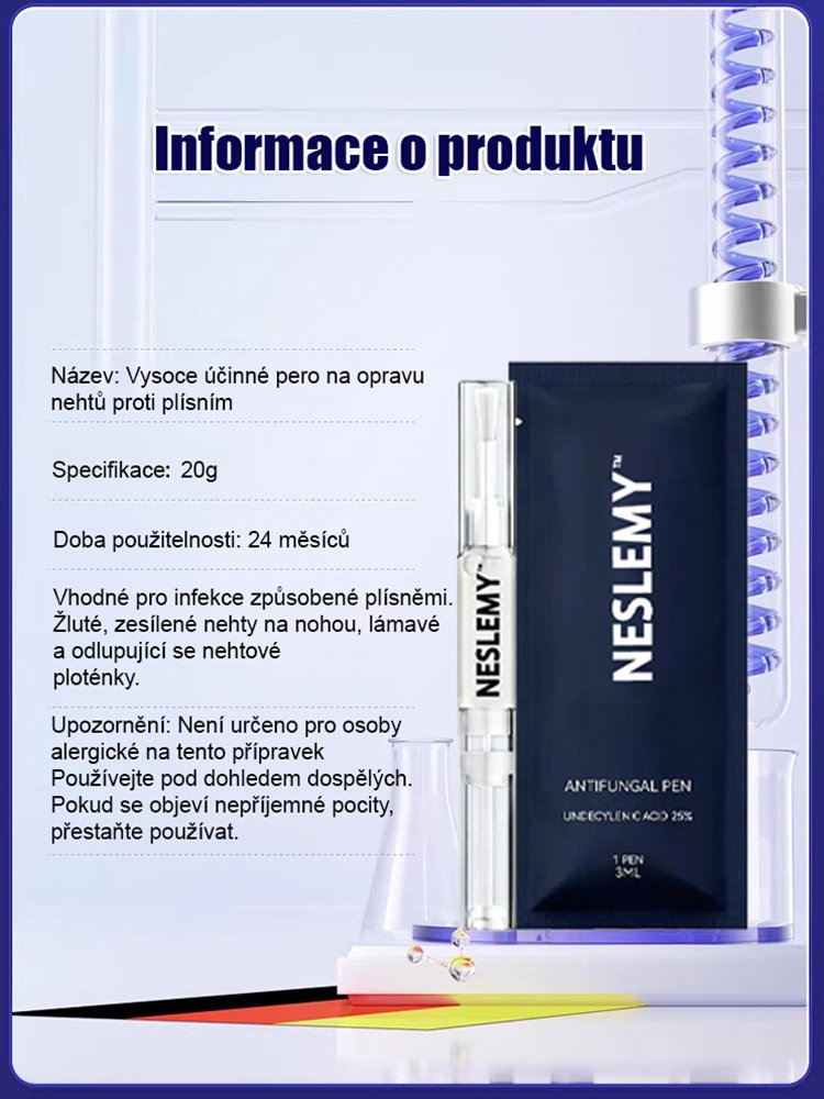 Silná antimykotická tužka na opravu nehtů