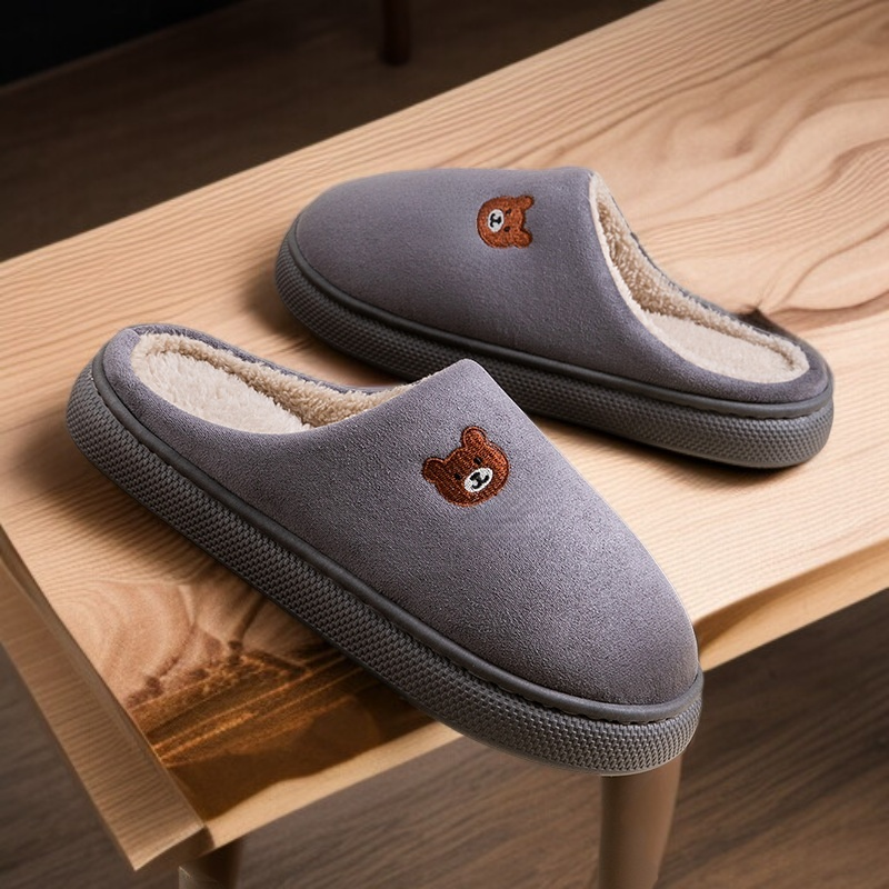 居家靜音防滑加絨保暖拖鞋