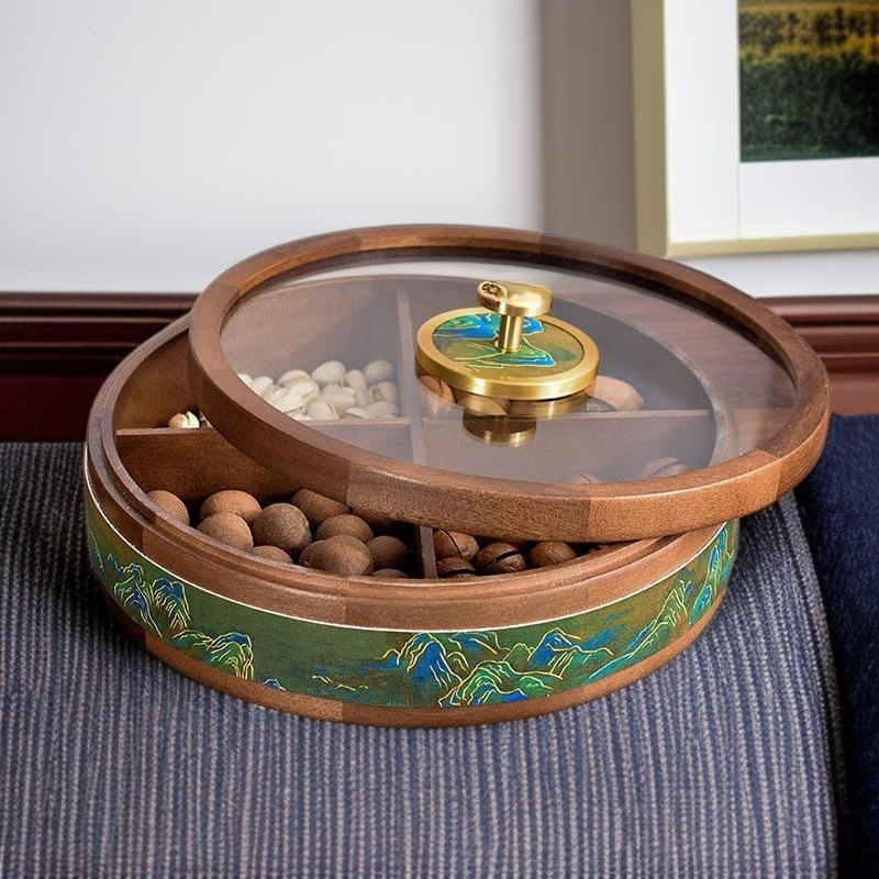 精巧なナッツ＆ドライフルーツ収納ギフトボックス 高級リビングテーブル用