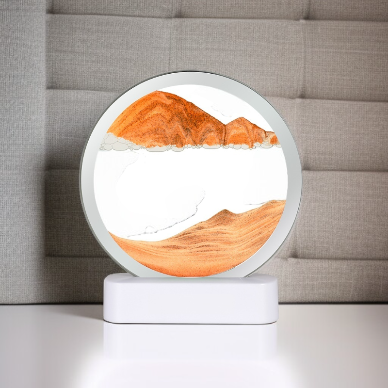 미니 유동사화 그림 데스크 나이트라이트