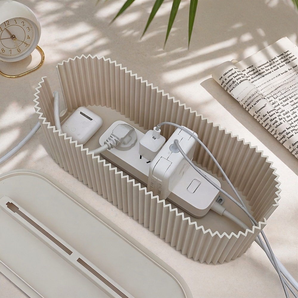 Boîte de rangement pour câbles électriques, organiseur de prises, solution idéale pour la maison