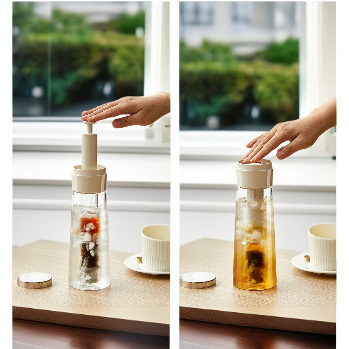 손잡이가 편리한 찬물 주전자