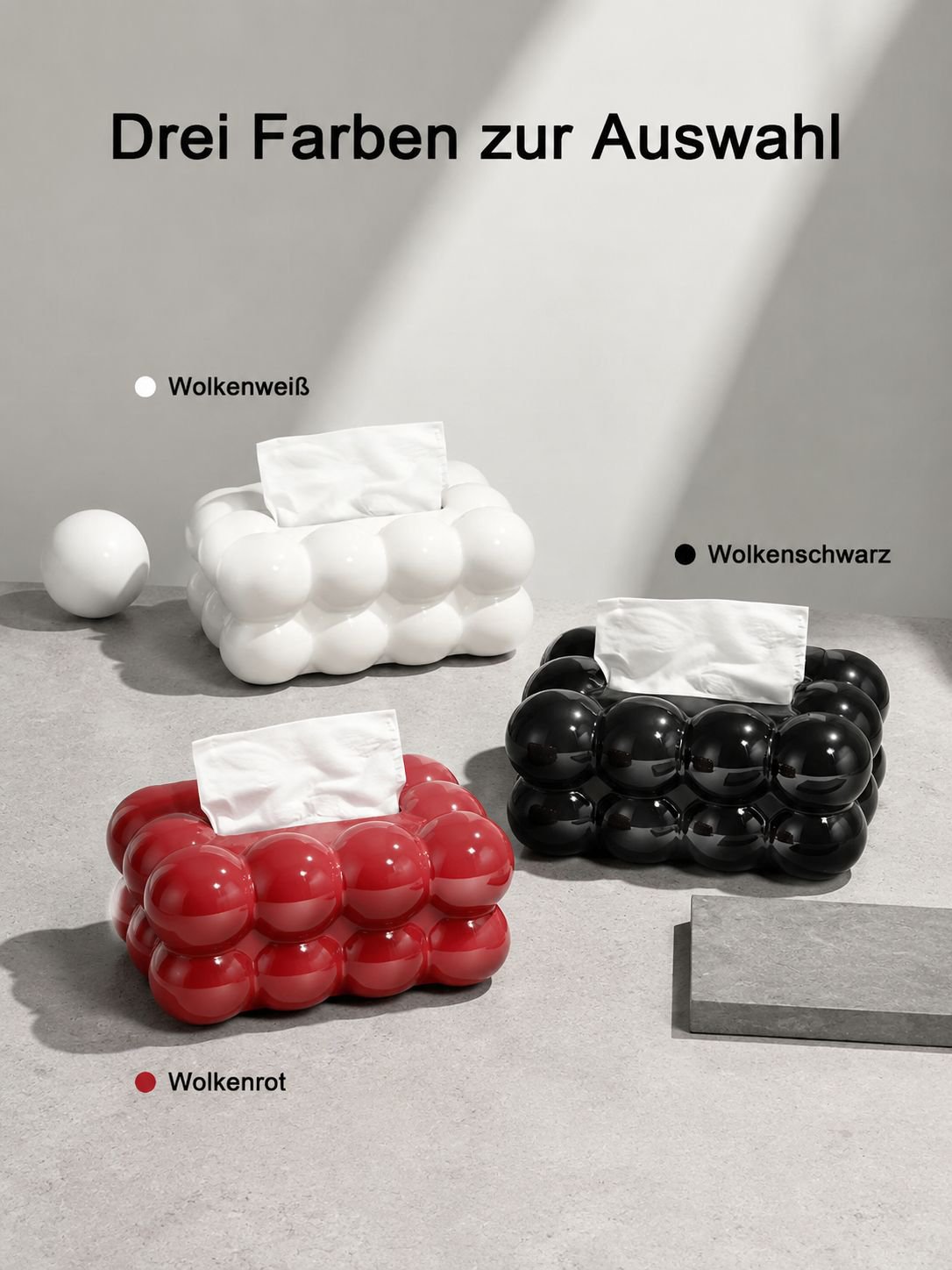 Taschentuchbox im Cream-Stil