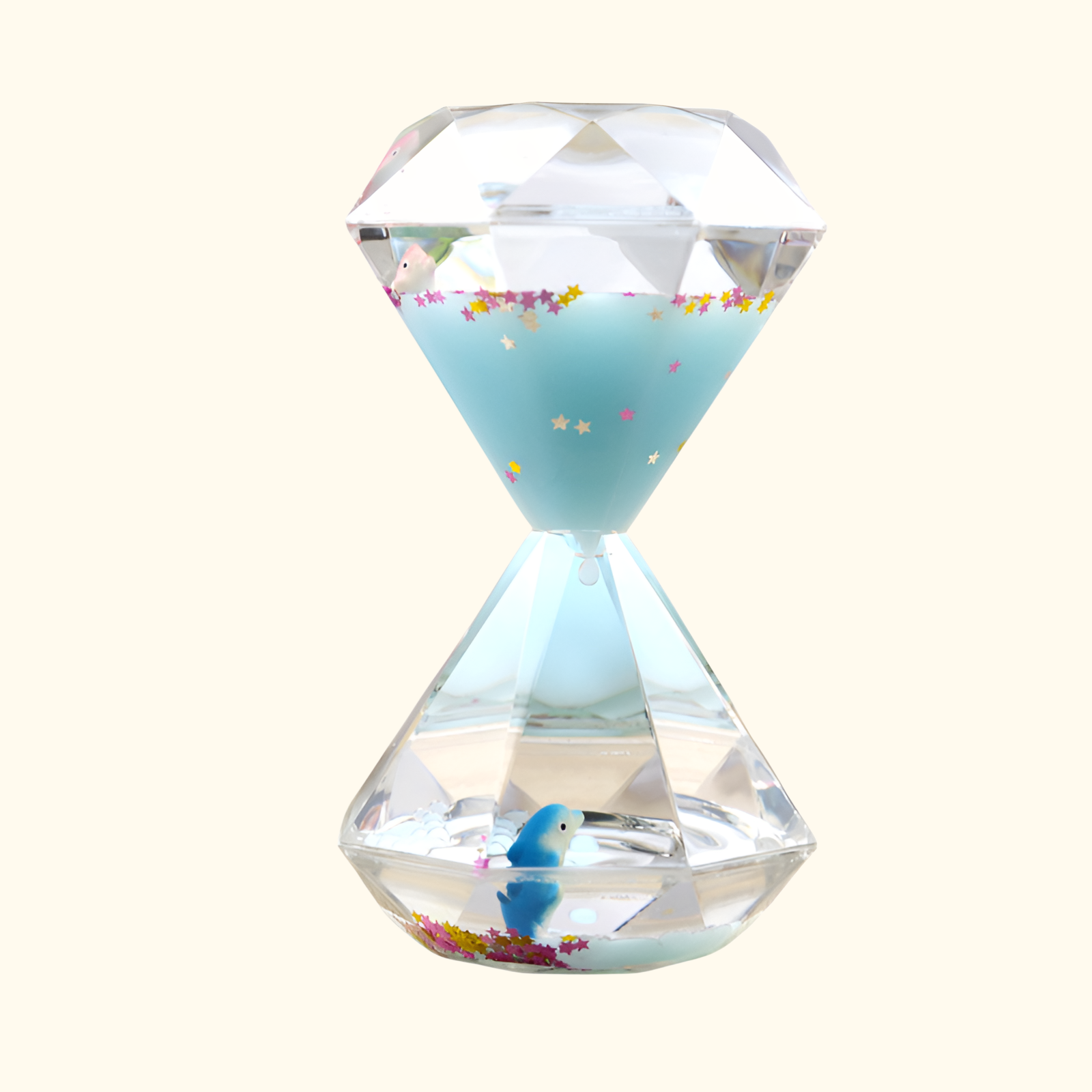 油漏奶色鑽石計時器擺件