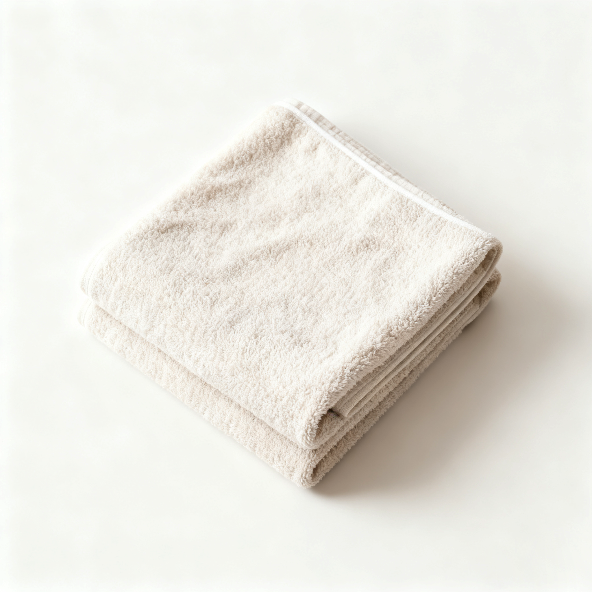 프리미엄 흰색 목욕 타월 욕실 연출컷