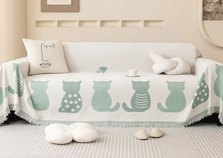 부드럽고 포근한 셰닐 소재 담요