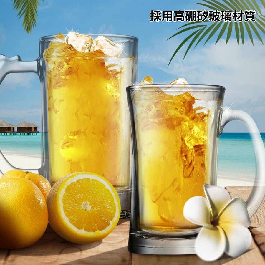 Thickened heat-resistant glass cup