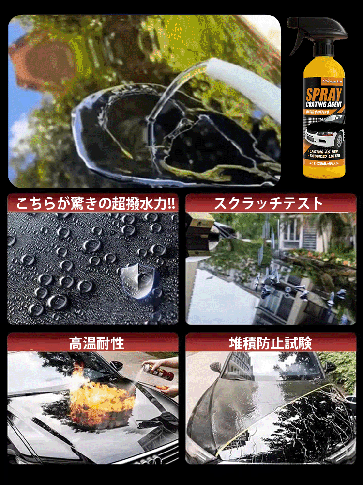 【高光沢】車用コーティングスプレー