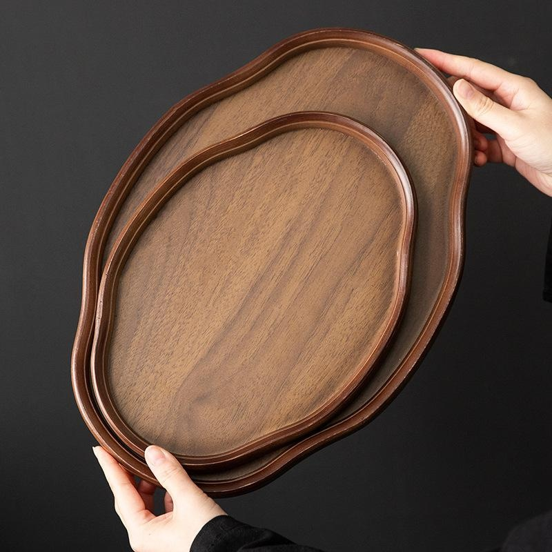 Bandeja de bambú para servir té