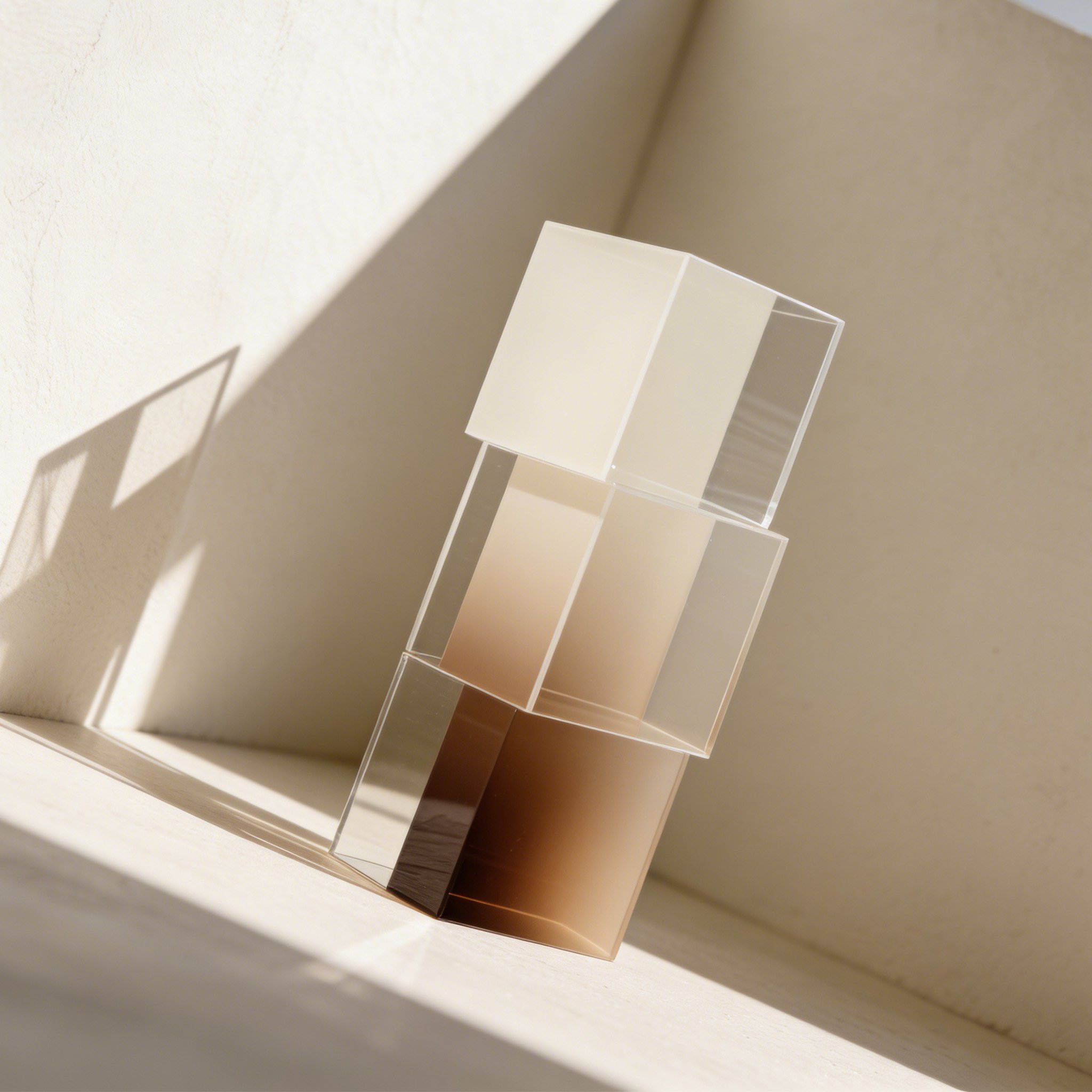 アクリルグラデーションデコレーションブロック（3個セット）