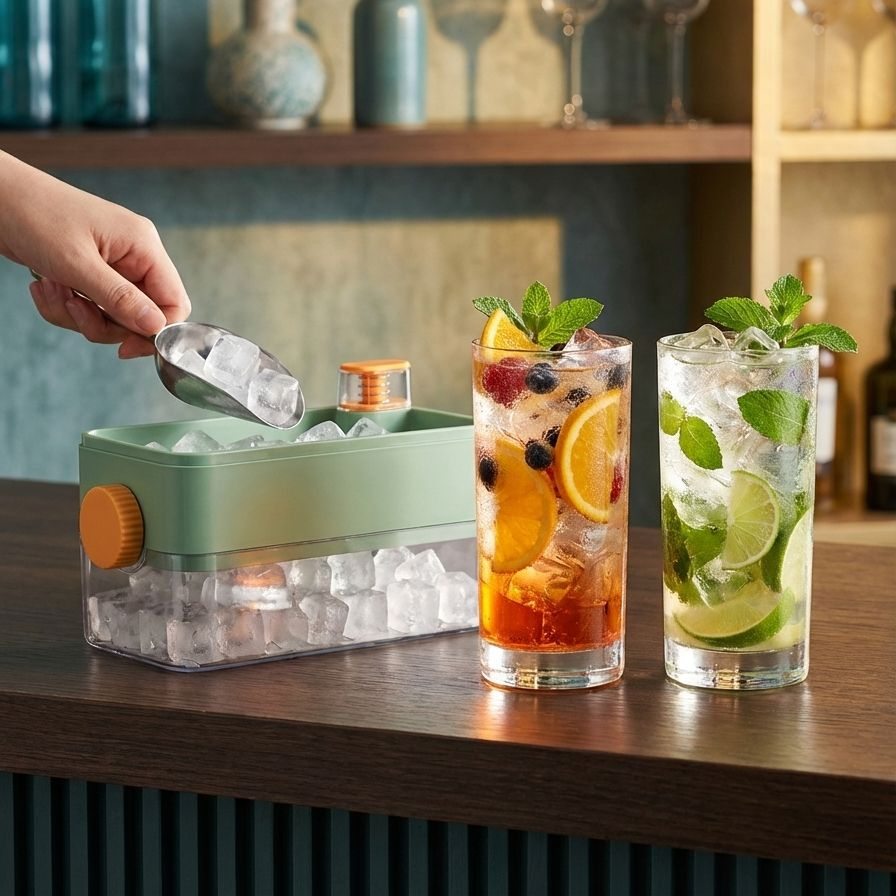 衛生的な蓋付き製氷皿