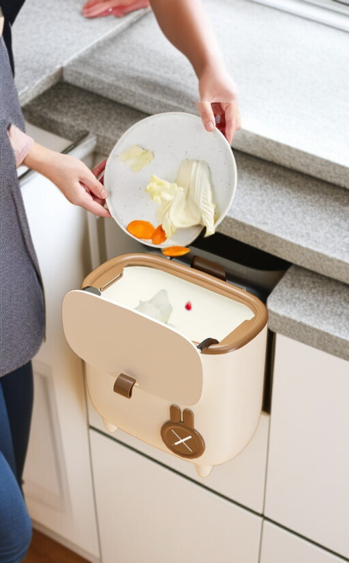 キッチン廃棄物用壁掛けゴミ箱デザイン