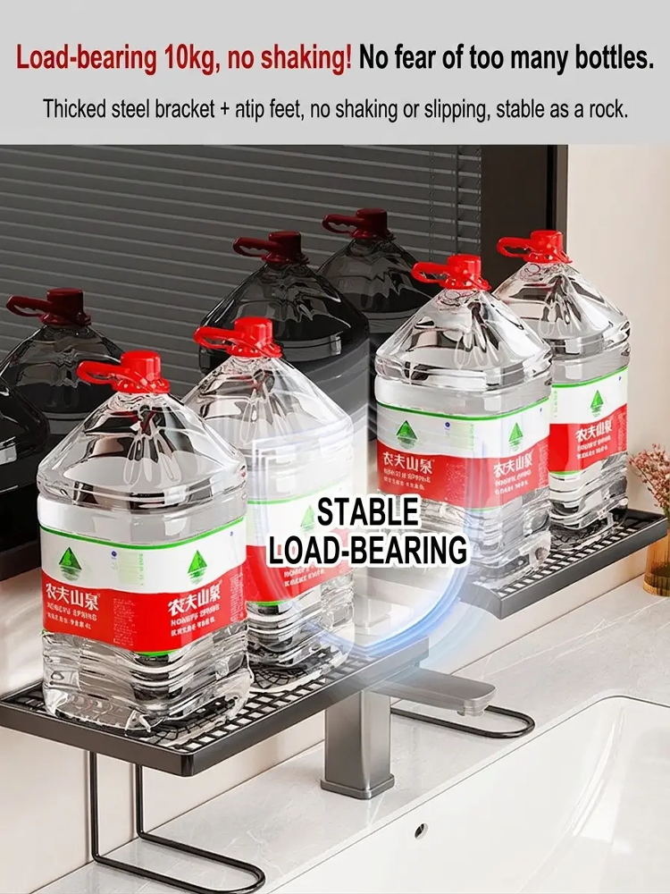 Light luxury minimalist washbasin storage rack
