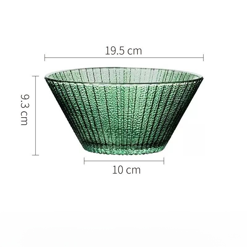 Heat-resistant Transparent Glass Bowl