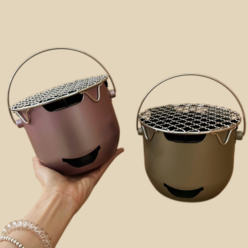 Mini parrilla de carbón portátil para exteriores