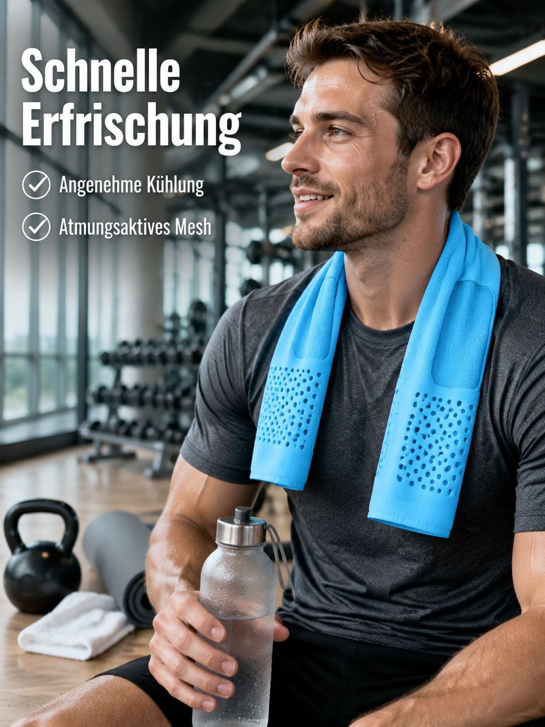 -10℃ Kühlendes Eistuch, Sofort Kühlendes Sporthandtuch