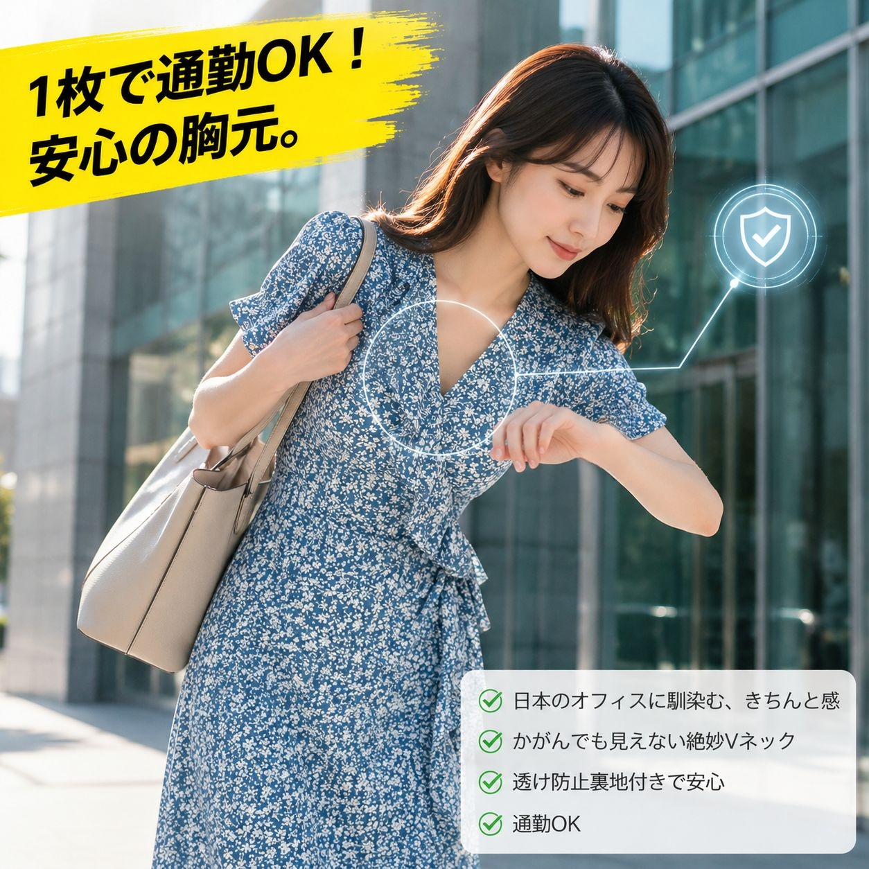 ウエスト絞りストリング 花柄ワンピース 夏 レディース