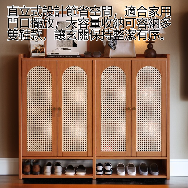 直立式高級感家用門口大容量收納鞋架