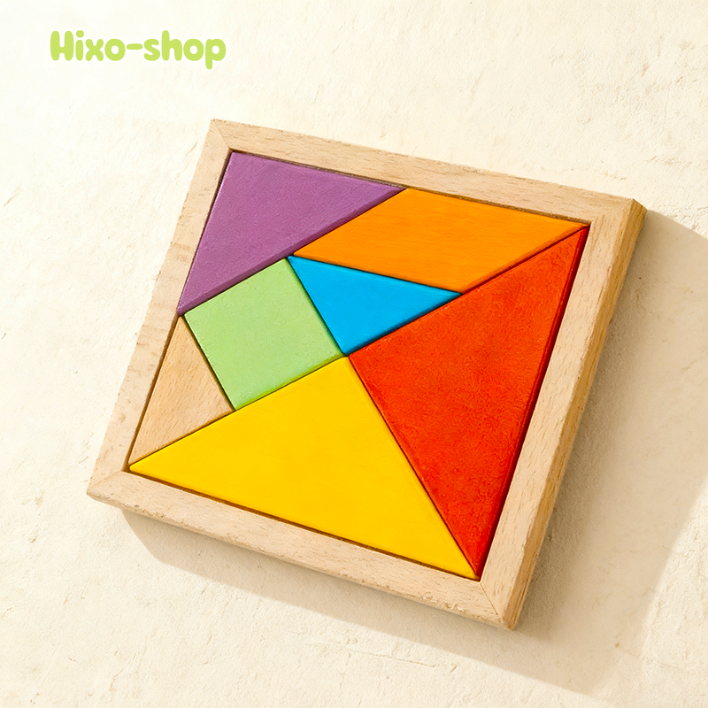 Dřevěný tangram pro děti od 3 do 6 let