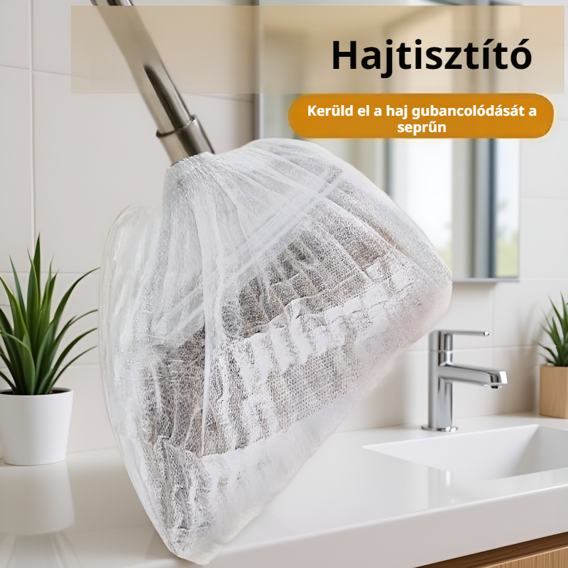 Egyszer használatos seprűporvédő padlószőr tisztító huzat