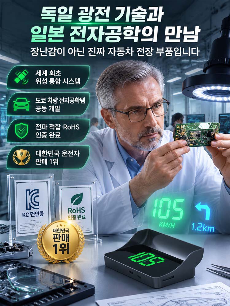차량용 HUD 헤드업 디스플레이, 전차종 완벽 호환, 15일 무료체험!