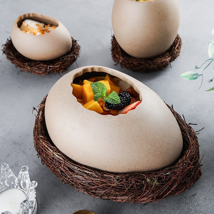 Bol à dessert décoratif en forme de nid