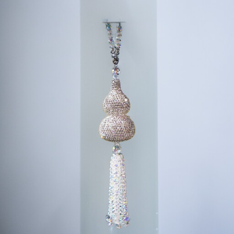 새로운 럭셔리 스타일 호박 펜던트, 다이아몬드가 박힌 수정 호박, 평화 펜던트.