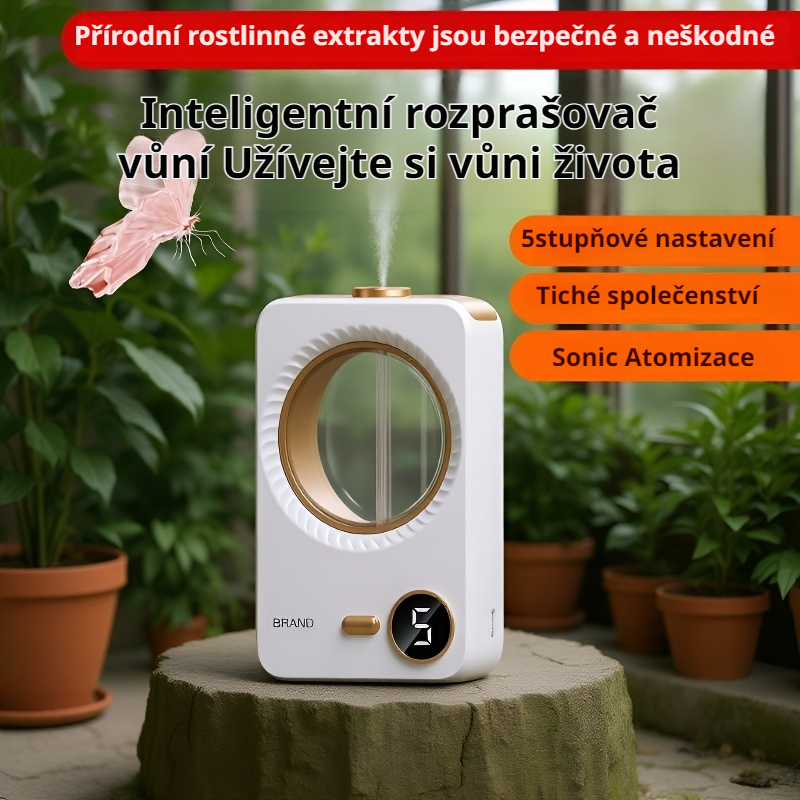  Digitální aromatizér do místnosti s funkcí zvlhčování a dlouhotrvající vůní