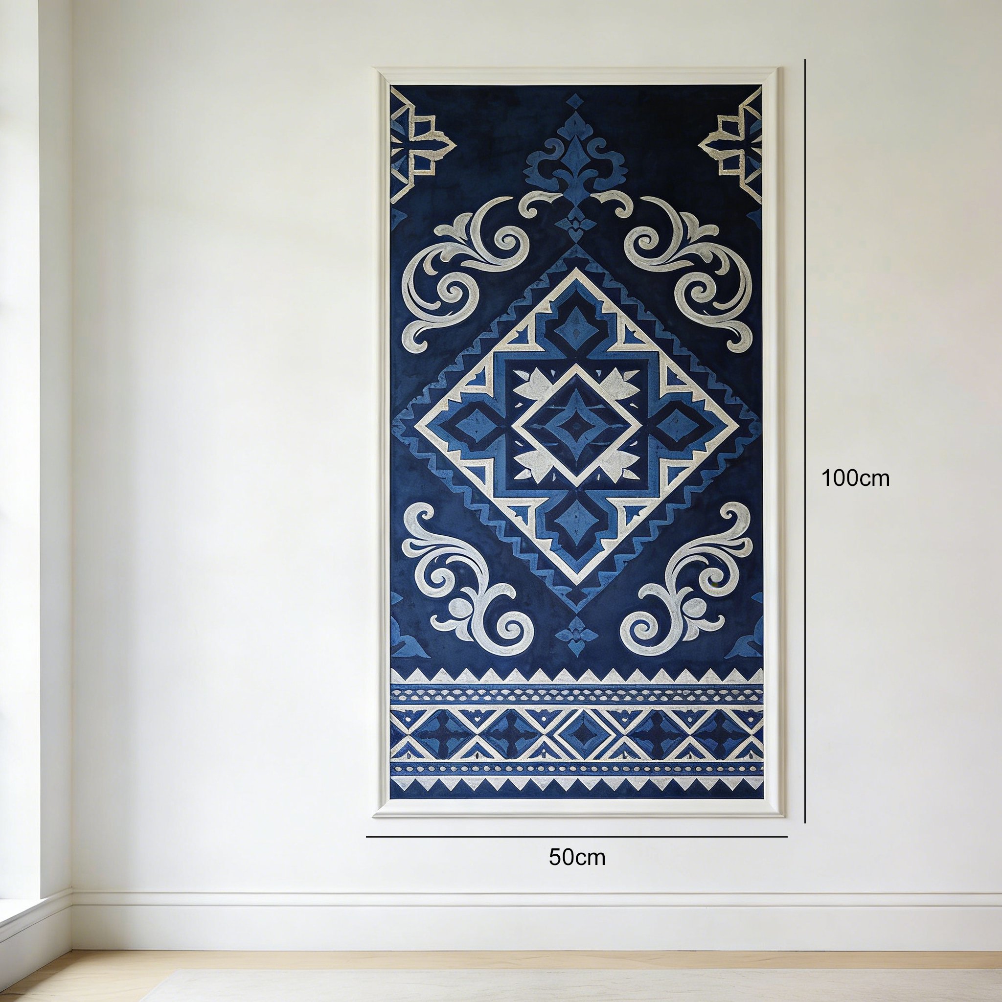 Artă murală contemporană în stil geometric