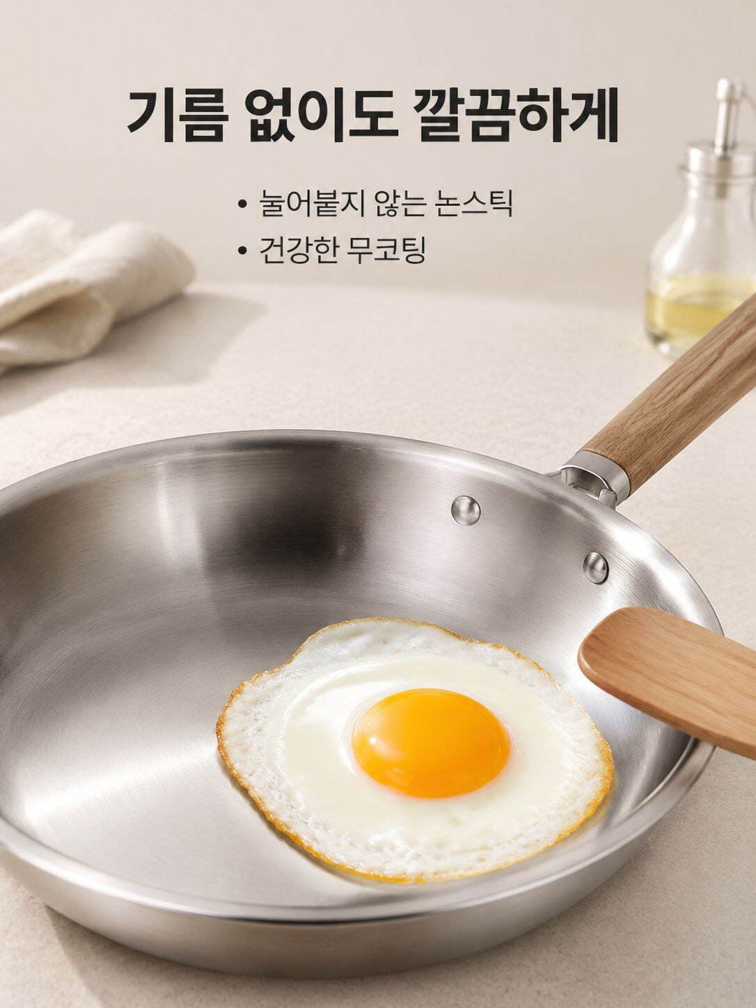 가정용 두꺼운 코팅 없는 붙지 않는 프라이팬