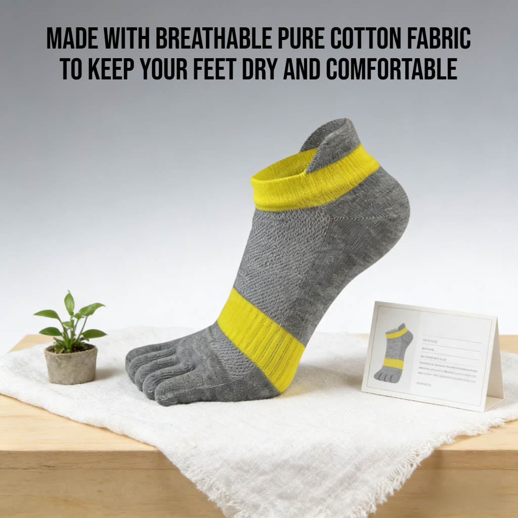 Men's summer thin five-finger socks