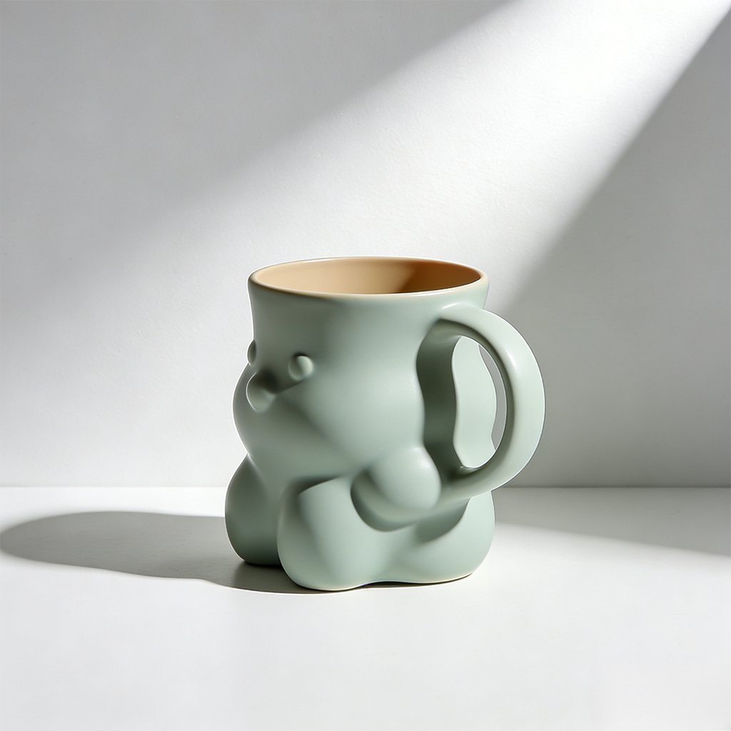 Egyszerű kerámia bögre készlet (2 darabos csomag)