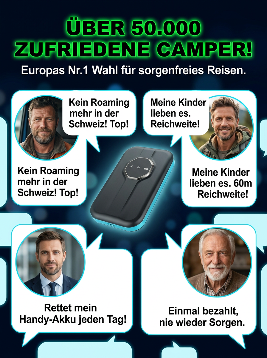 【Kein SEPA-Mandat erforderlich】Tragbares Satelliten-WLAN✨100% Abo-frei✨