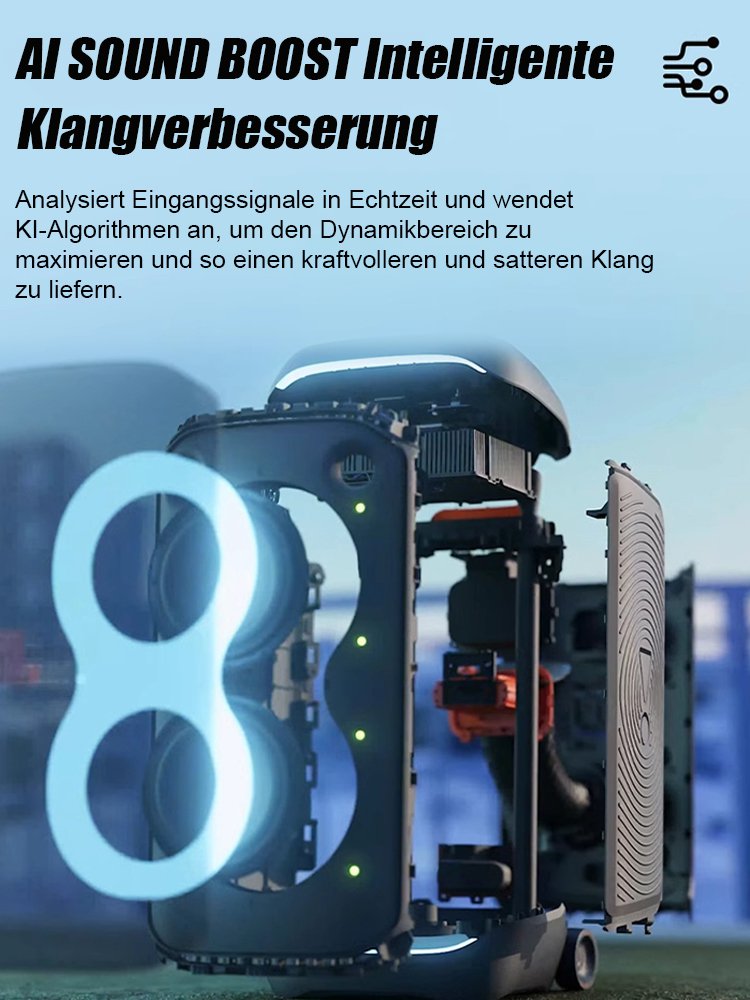 【Send Mikrofon】Subwoofer kabelloser Bluetooth-Lautsprecher