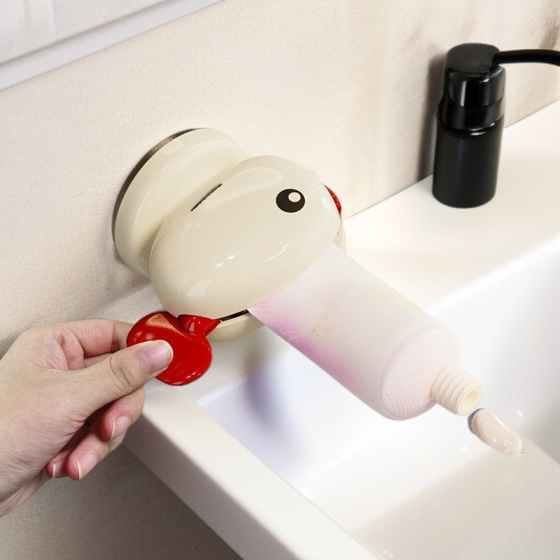 가정용 욕실 무타공 흡착식 치약 정리함