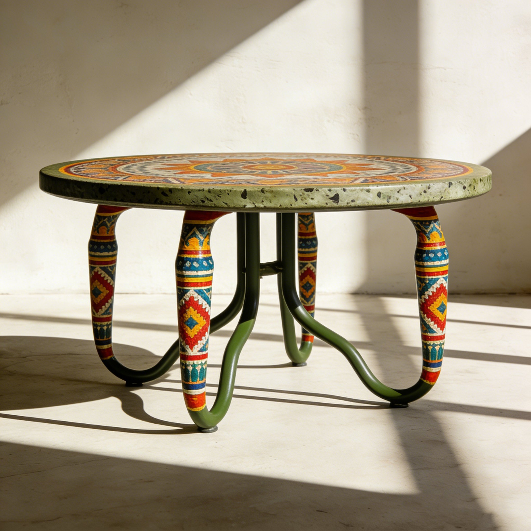 원형 거실 테이블