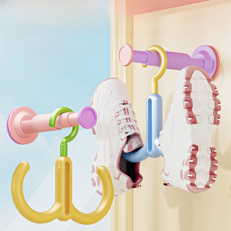 Multi-Arm Swivel Coat Hook Organizer