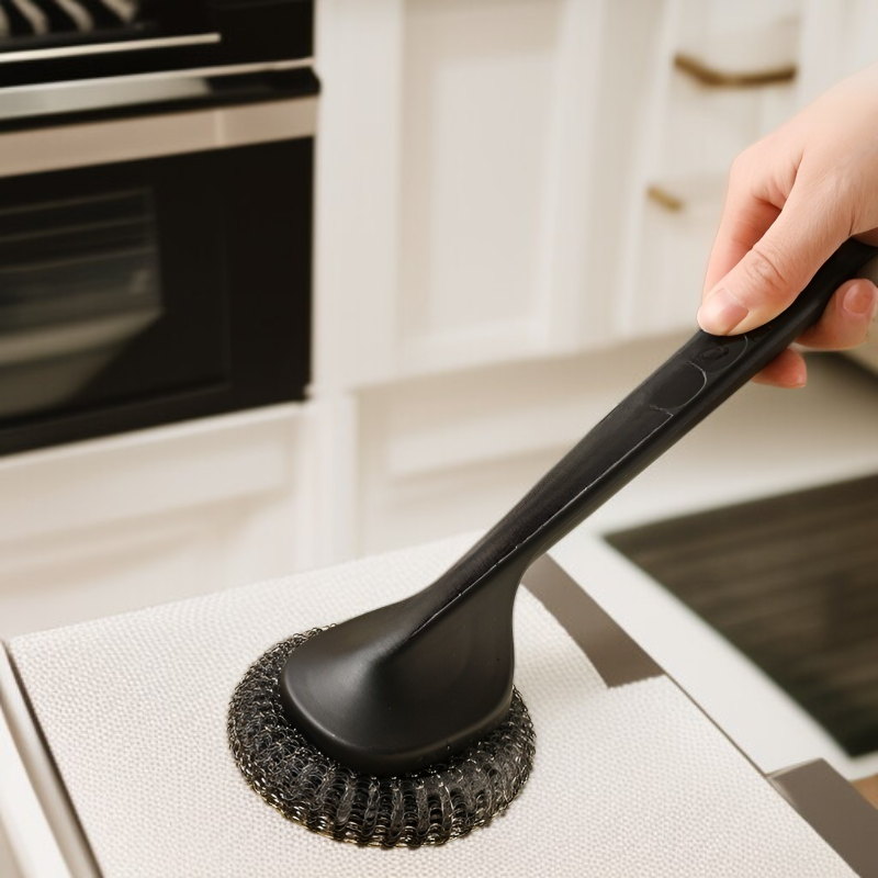 가정용 스텐 식기세척솔 손잡이 교체 가능 실밥이 빠지지 않는 하트 주방솔 청소볼 설거지볼