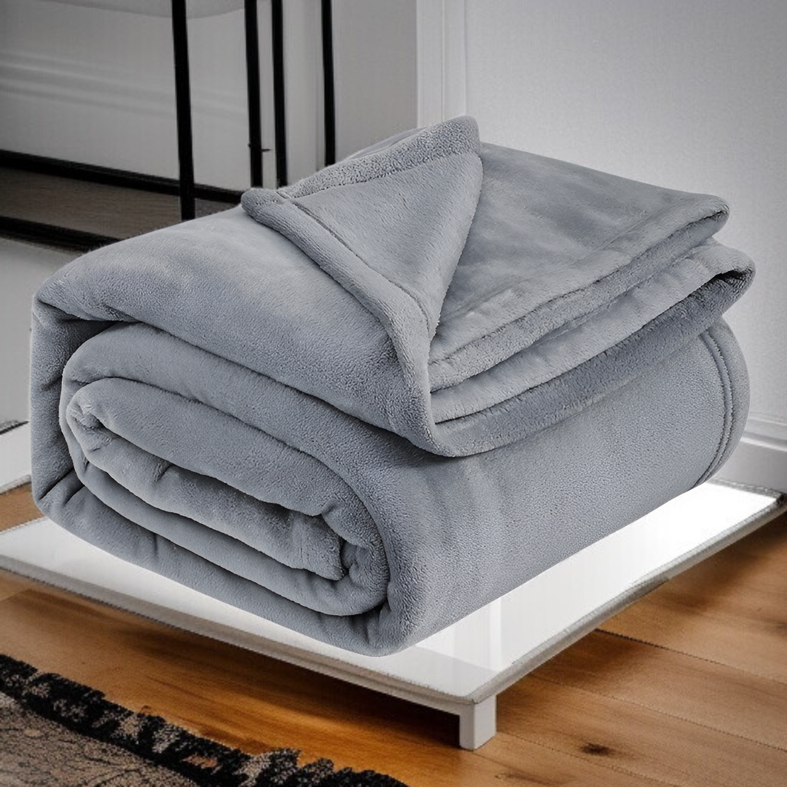 Mikrofaser-Flanell-Kuscheldecke, leichte und luxuriöse Überwurfdecke