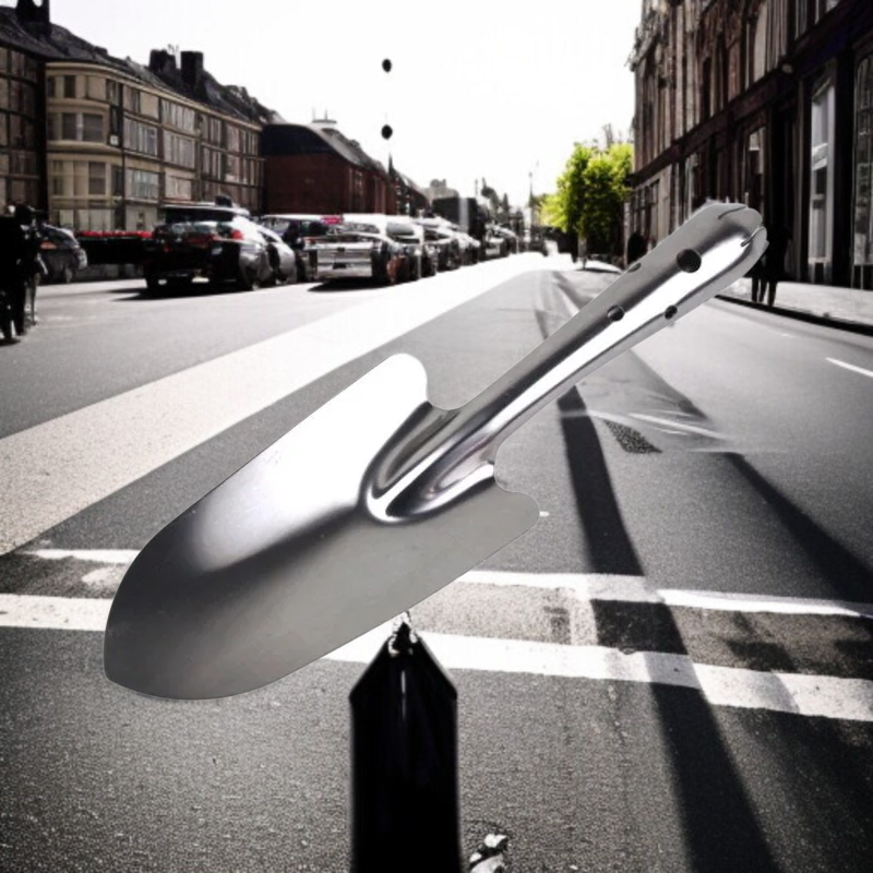 모든 강철 녹슬지 않는 작은 삽