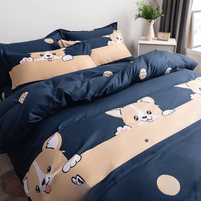 Funda de edredón individual de algodón