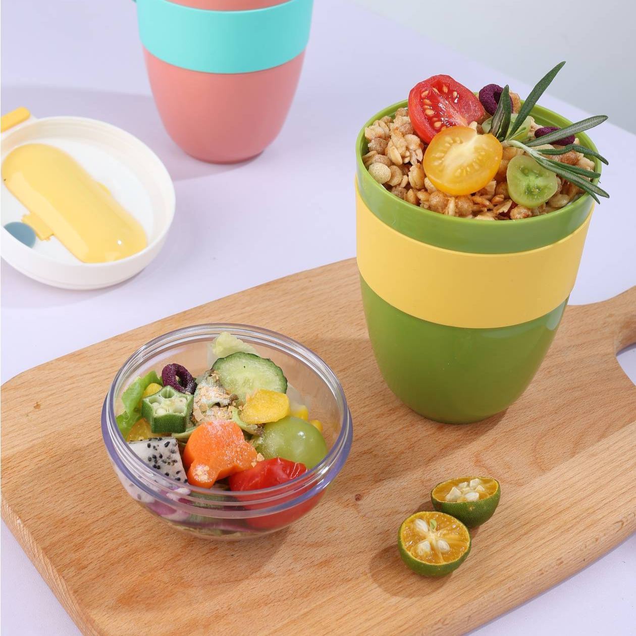 便攜帶蓋酸奶杯