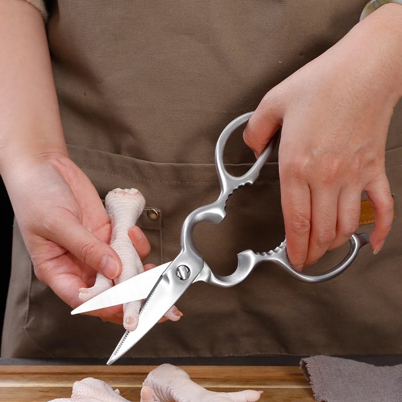 Edelstahl Küchenschere Full Schmiede Knochen Hühnerschneider Flaschenöffner