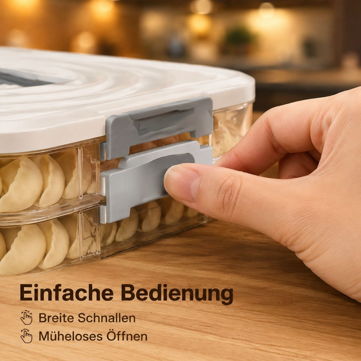 Mehrschichtige Dumplings Aufbewahrungsbox