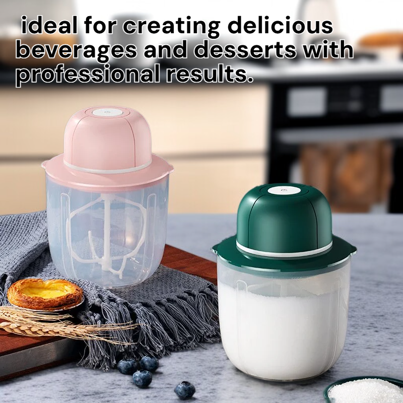 Multifunctional Cordless Milk Frother Portable Mixer for Soy Milk and Cake Baking