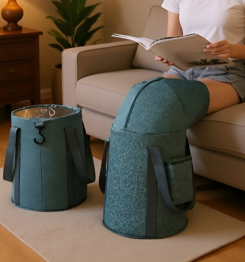 실내에서 사용하는 접이식 족욕통