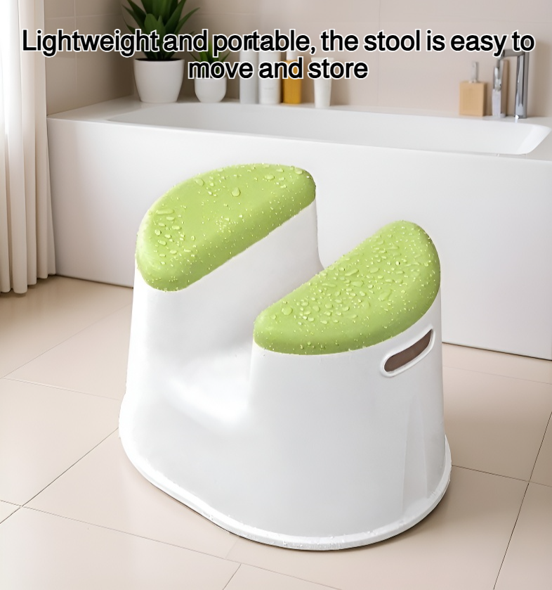 Thickened adult bathroom stool with non-slip feet