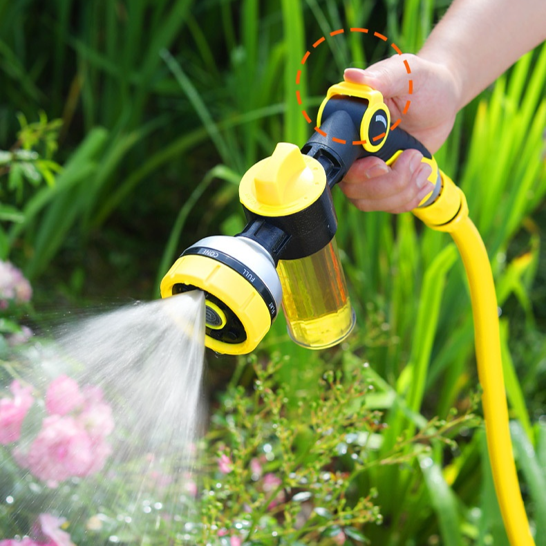 High-pressure water gun for watering flowers